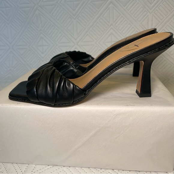 Sam Edelman Kittie Heeled Slide Sandals Size 8.5 In Black - Picture 10 of 10